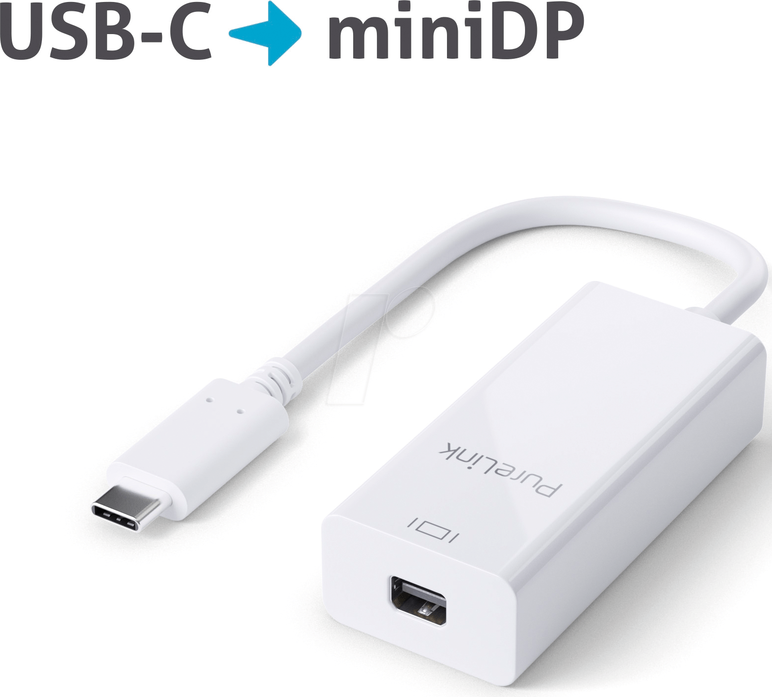 PURE IS210 - USB-C auf mini DisplayPort Adapter - 4K60 - iSerie 0,10m