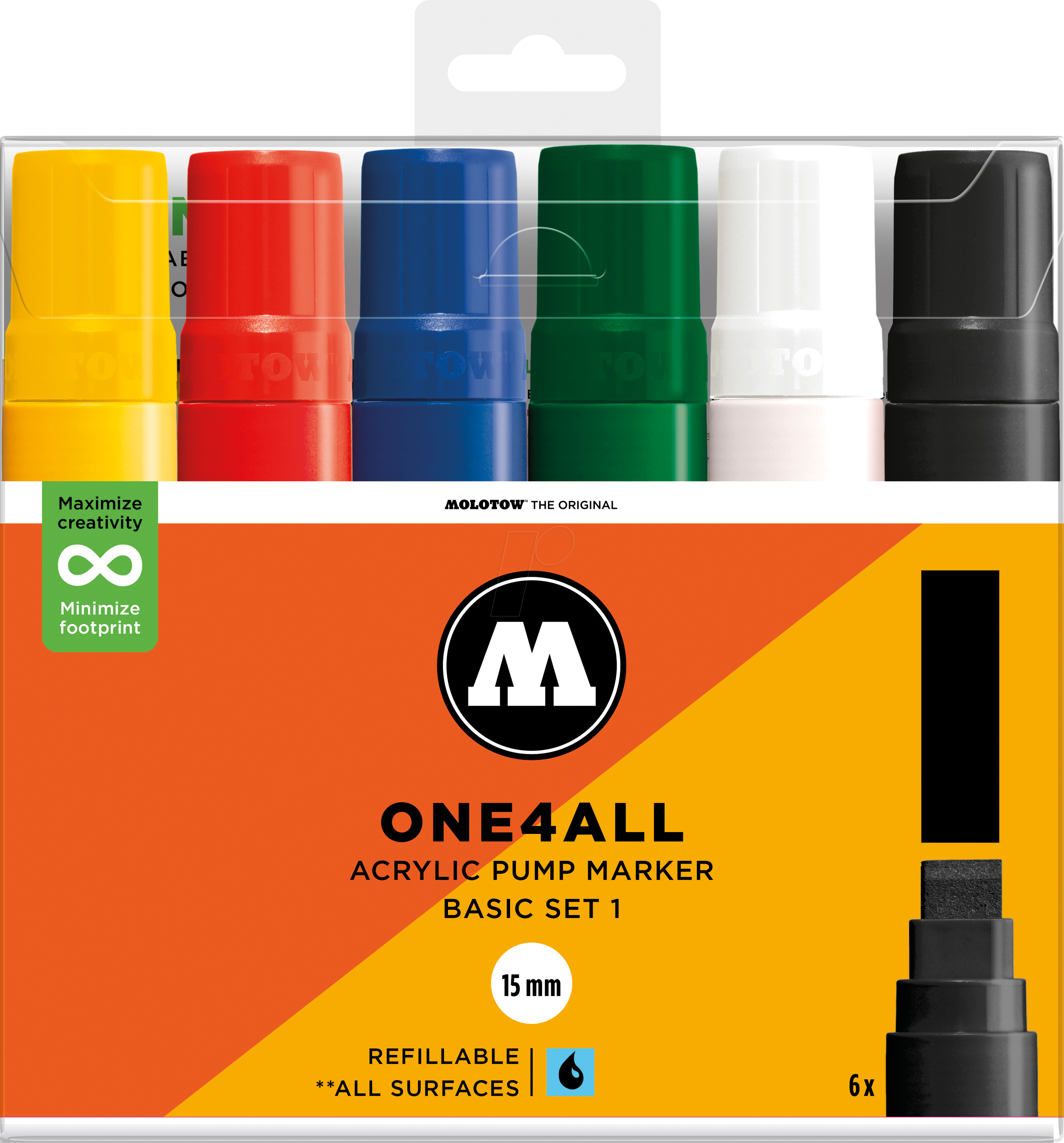 MO200880 - Acrylmarker, 15 mm, 6er Pack