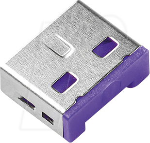 SK UL03P1PL - Port Schloss, USB Typ A, 10 Stück, lila