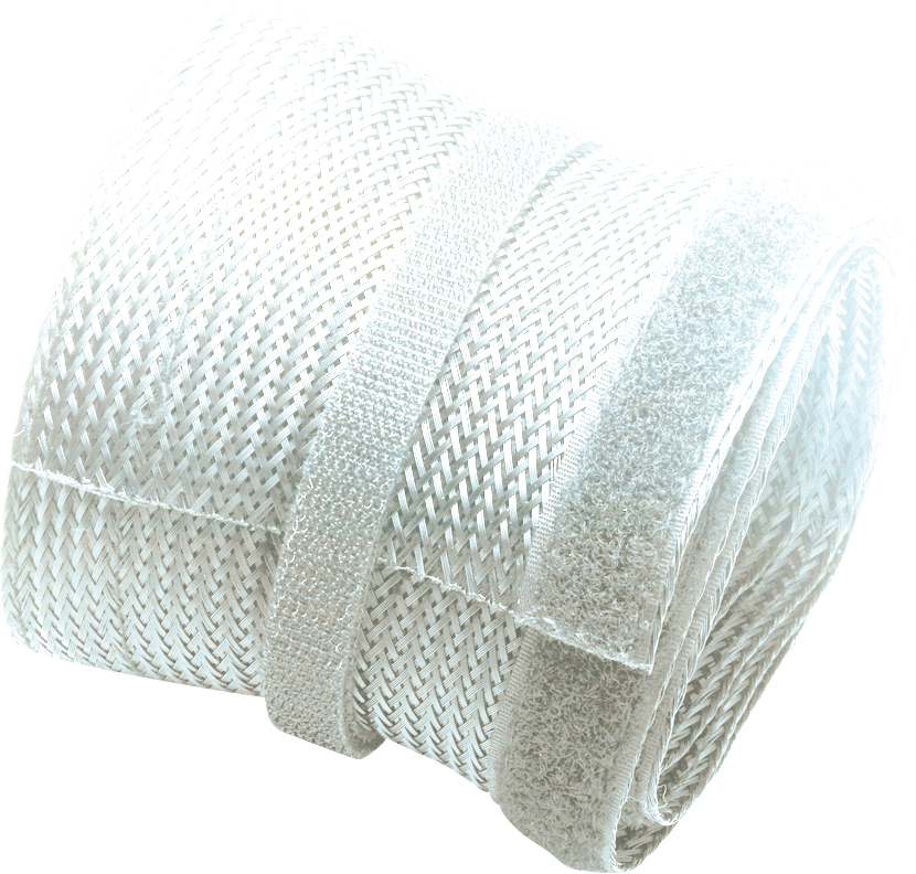 Thumbnail - PM-ZCCS-85W - Kunststoff-Geflechtschlauch, Ø 20 mm, weiß, 1,80 m