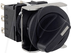 ID LB6S33LT6 - Wahlschalter LB, 22 mm , schwarz