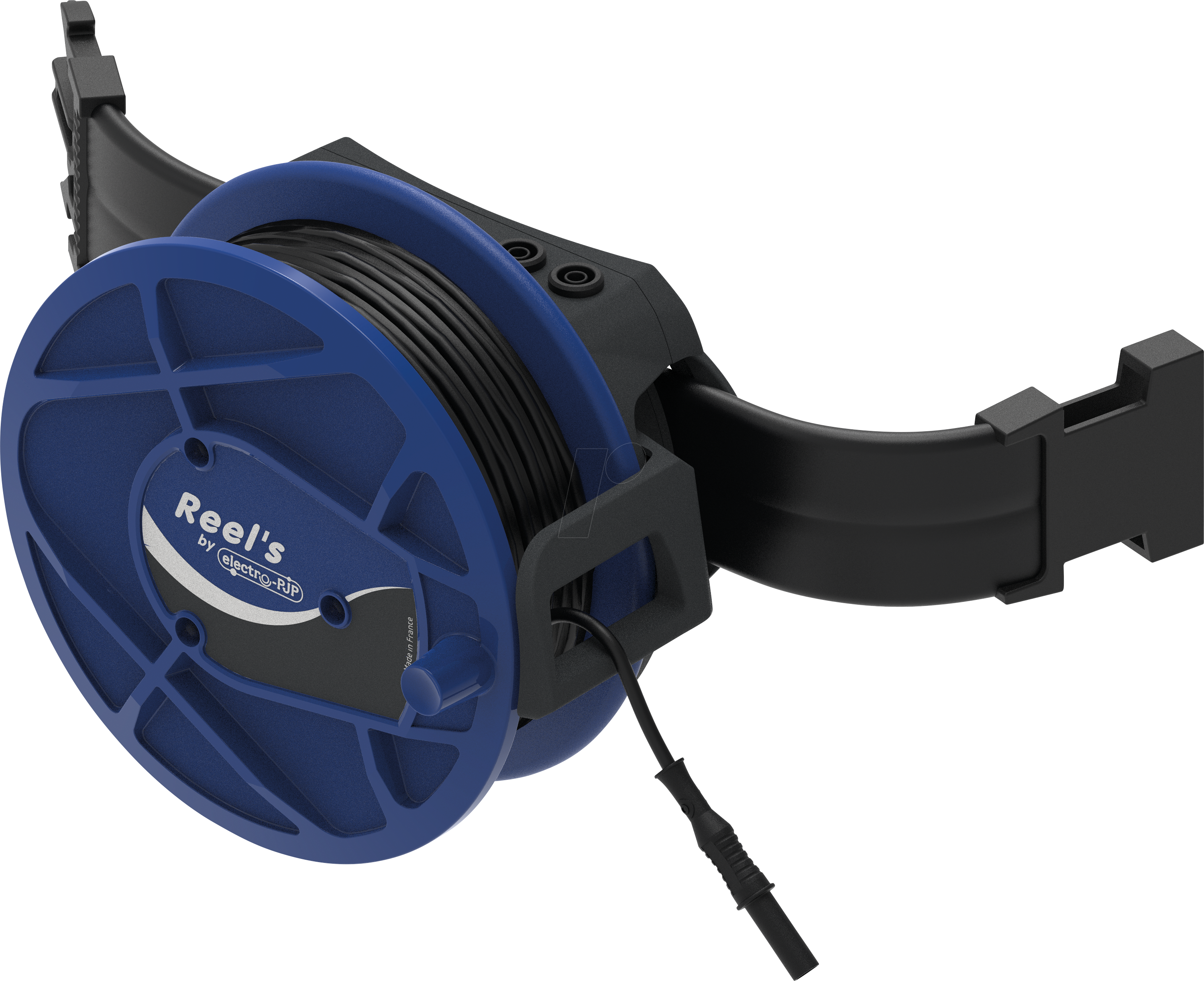 STBREEL 30 SW - Kabeltrommel, schwarz, 30 m, mit Umhängegurt