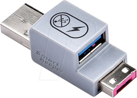 SK UCL03PK - Data Blocker Schloss, USB Typ A, pink