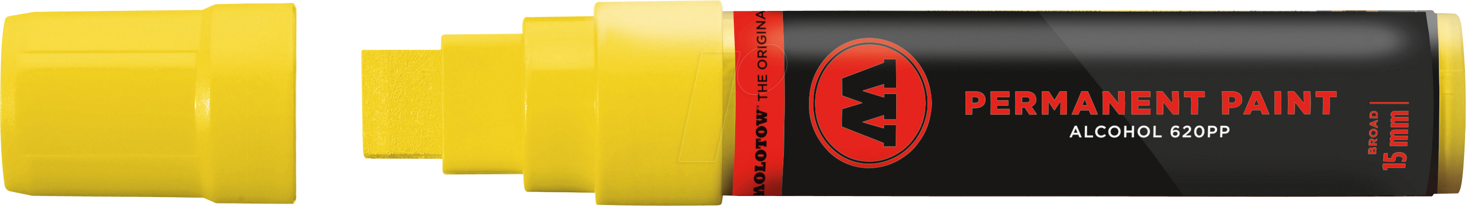 MO620006 - Permanent Marker 620PP, 15 mm, gelb