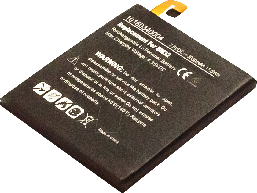 AKKU 30868 - Smartphone-Akku für Xiaomi-Geräte, Li-Po, 3030 mAh