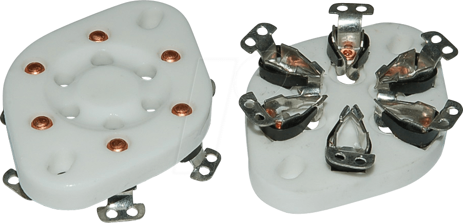 TUBE S UX6 - Röhrenfassung, 6-pol, Draht-/Chassis