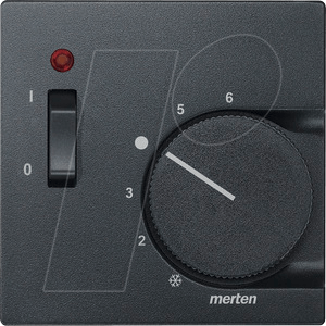 EL SM 536114 - System M, Zentralplatte, Temperaturregler, anthrazit, edelmatt