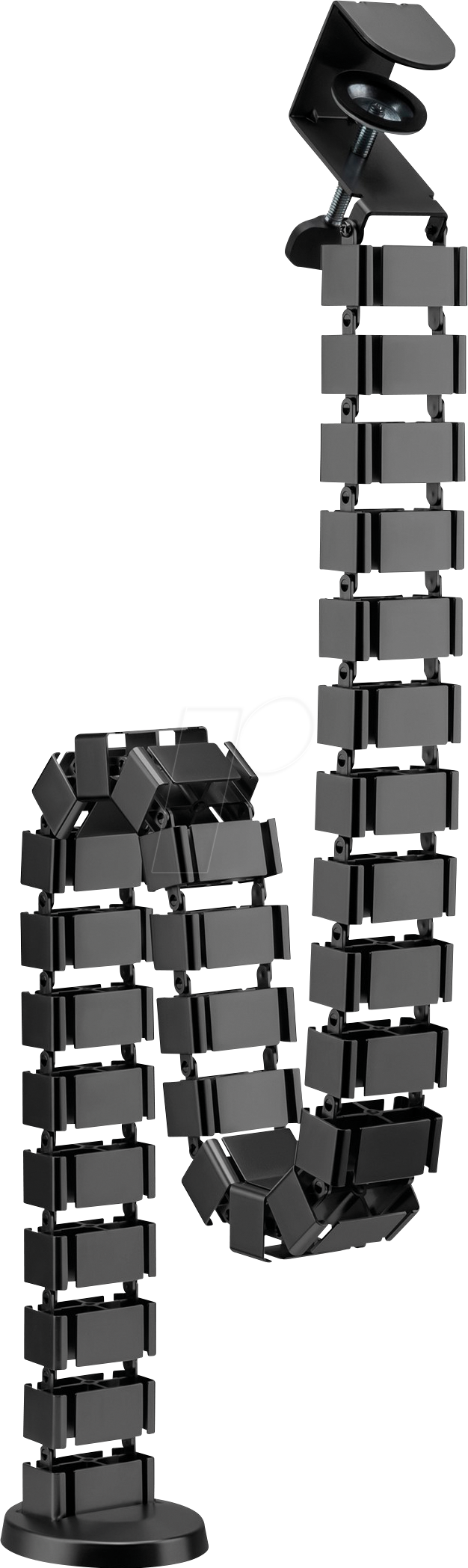 MYW HZ43L - Schreibtisch-Kabelführung, flexibel, 30 Gelenke, schwarz