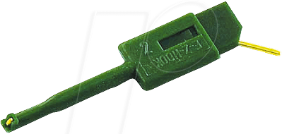 KLEPS 064 PCH GN - Miniatur-Klemmprüfspitze, 0,64 mm, grün