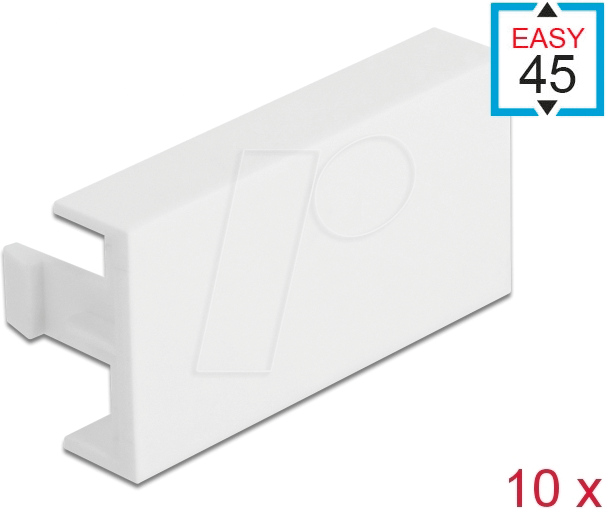 DELOCK 81301 - Easy 45 Modul-Blindblende 45 x 22,5 mm, 10 Stück