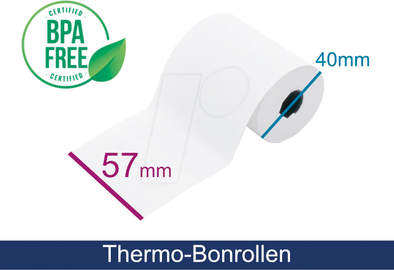 ARTD ADT574012LA - EC-Cash-Rollen, 57 mm, 18 m, 1er Pack