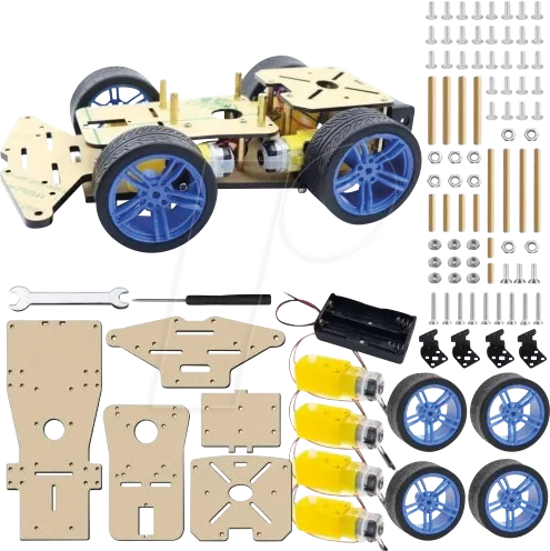 CAR ADA143 - Roboterset Autochassis für Raspberry Pi und Arduino