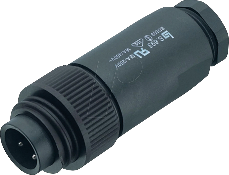 B 99 4217 110 07 - Kabelstecker RD24, Serie 693, 6 + PE, IP67, UL, ESTI+, VDE, PG 1