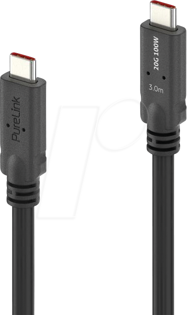Thumbnail - PURE PI6500-030 - USB 4.0 Kabel, 20 Gbit/s, 240 W, 8K 30Hz, 3,0 m