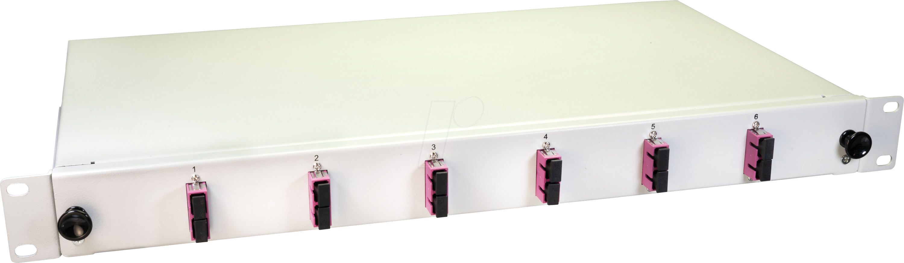 LW 12G50OM4DSC - 19'' LWL Spleißbox, 6x SC Duplex OM4, 1HE