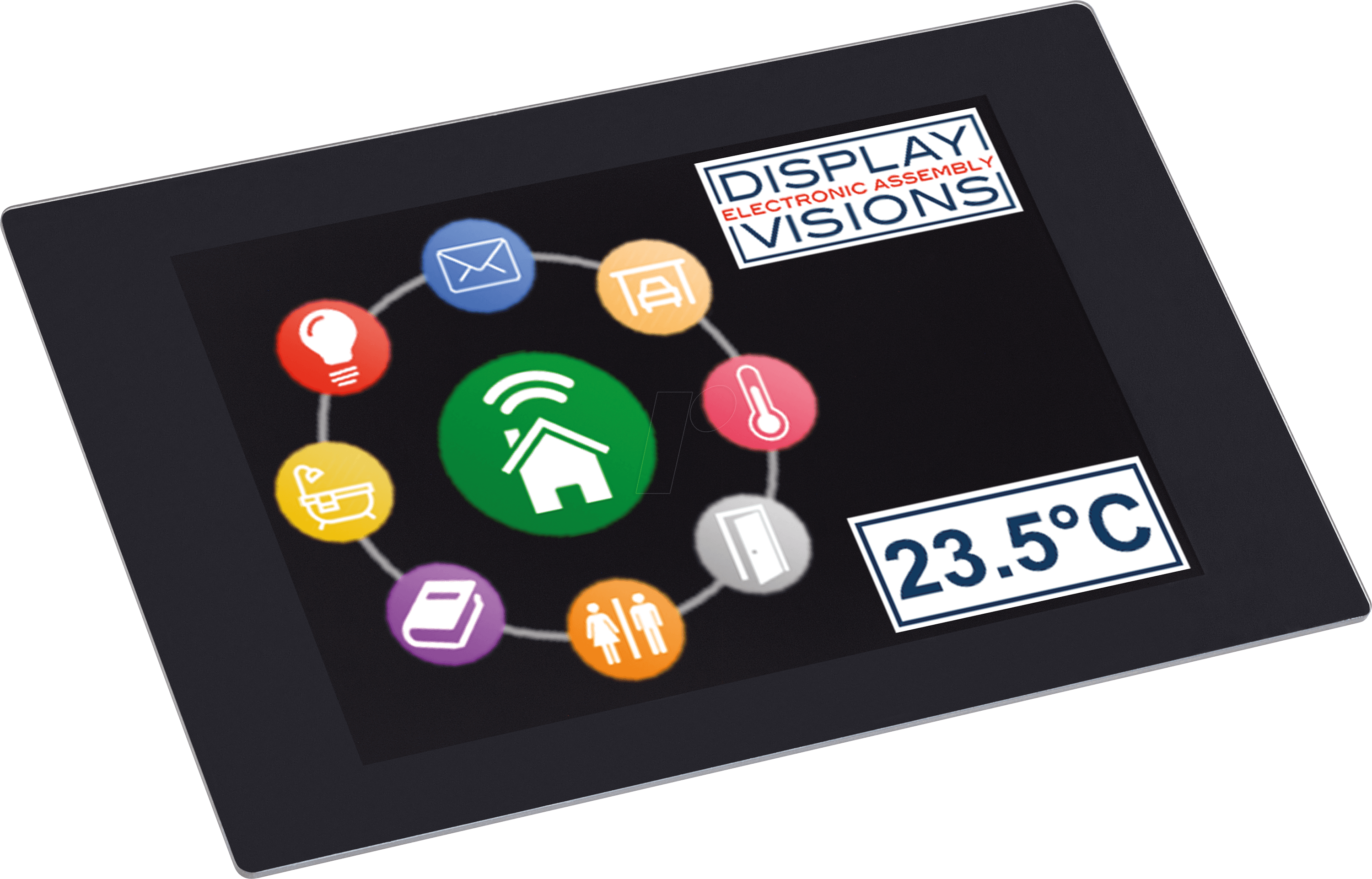 Thumbnail - EA UNITFTS035-AT - Miniatur-Touchpanel 3,5''TFT, Grafik, Speicher, PCAP-Touch