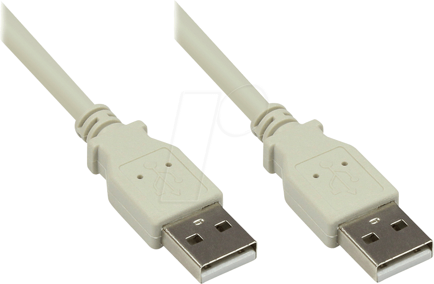 GC 2212-AA05 - USB 2.0 Kabel, A Stecker auf A Stecker, grau, 0,5 m