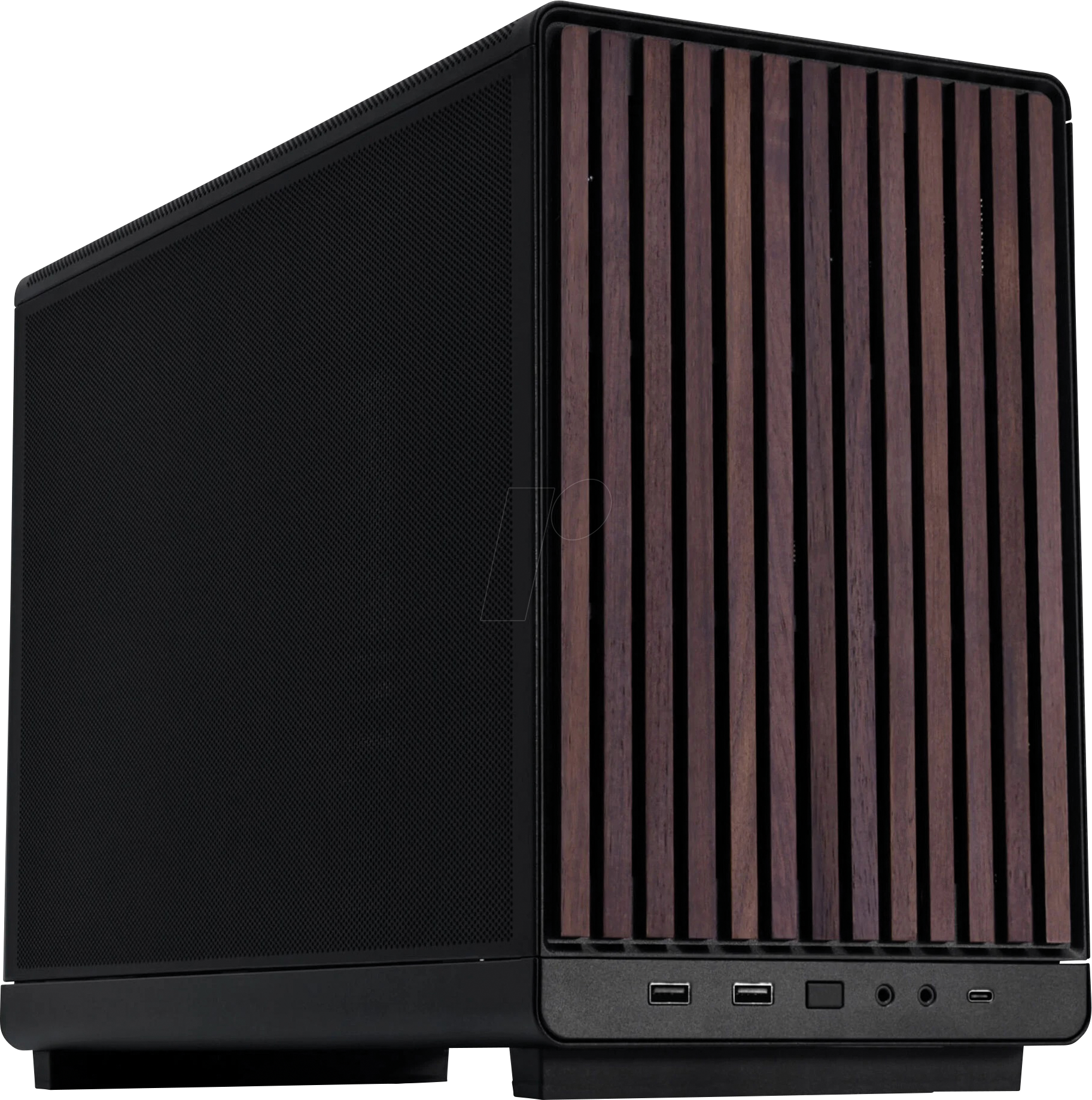LIAN DAN WOOD BK - Lian Li DAN Cases A3 Wood Edition M-ATX, schwarz