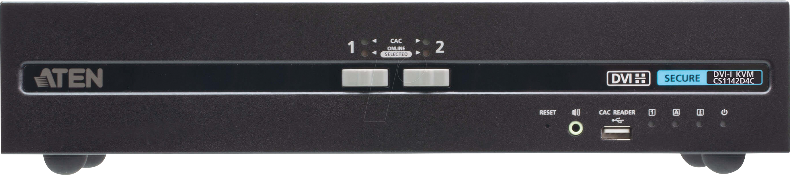 ATEN CS1142D4C - 2-Port Secure KVM Switch, CAC, DVI