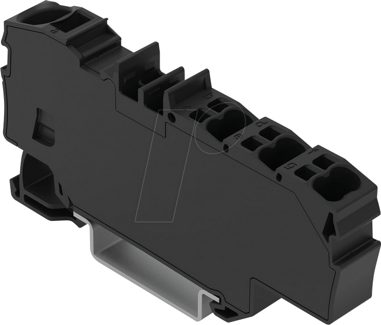 WAGO 2006-8035 - Verteilerklemme 1x 6 mm² / 6x 1,5 mm², Schwarz