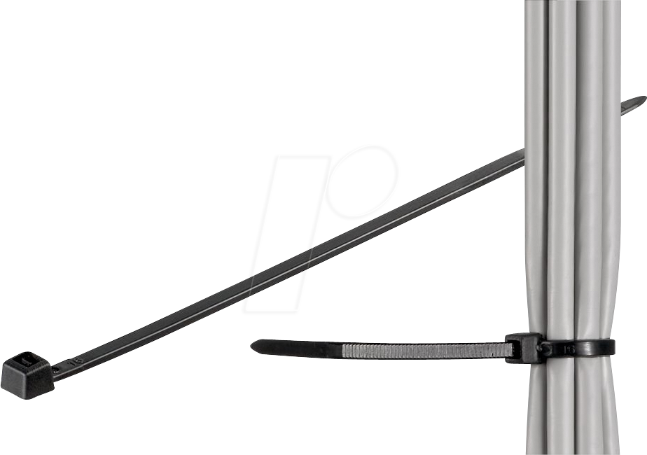 GOOBAY 17069 - Kabelbinder 200x2,5 mm, UV-witterungsstabil, schwarz