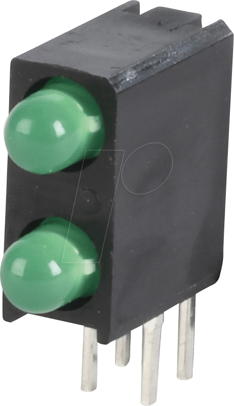 KBT L-7104MD/2GD - LED-Baustein, grün, 3 mm, 20 mcd, 40°