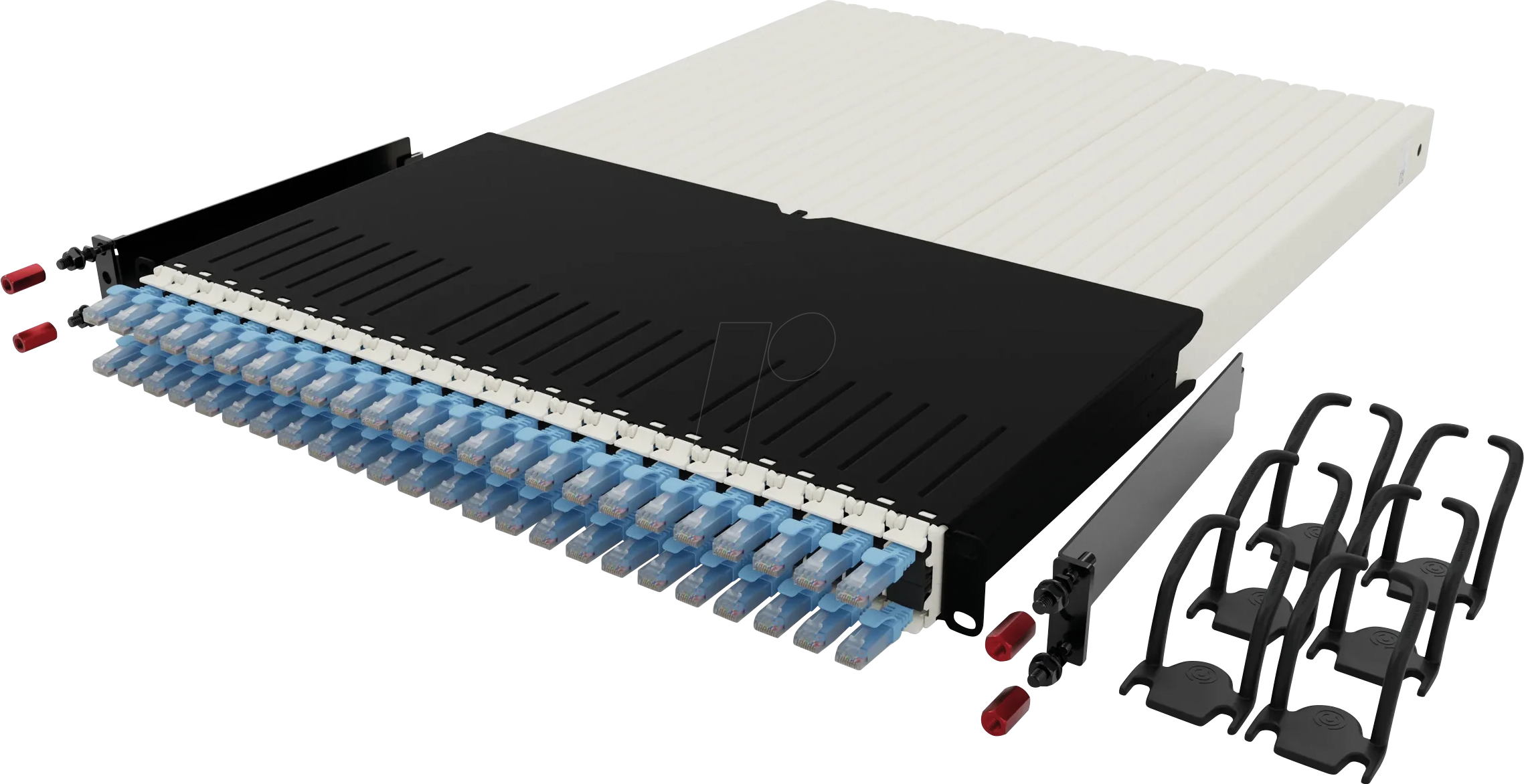 PB PONE30UTPBL - Kabelmanagementsystem, 24-Port, Cat.6a UTP, 1,8 m, blau
