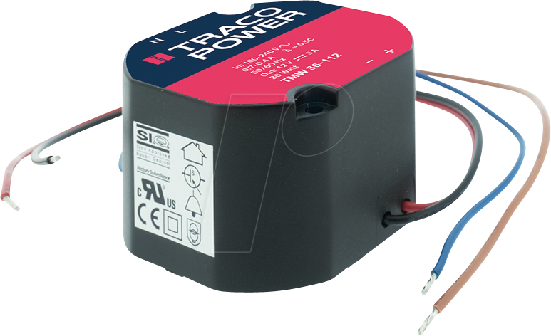 TMW 36-124 - Schaltnetzteil, TMW 36-Serie, 36 W, 85-264 VAC/24 VDC, 1,5 A