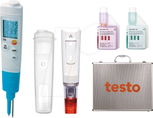 Thumbnail - TESTO 0563 2066 - pH-Messgerät testo 205-pH2 für halbfeste Medien, Starter-Set