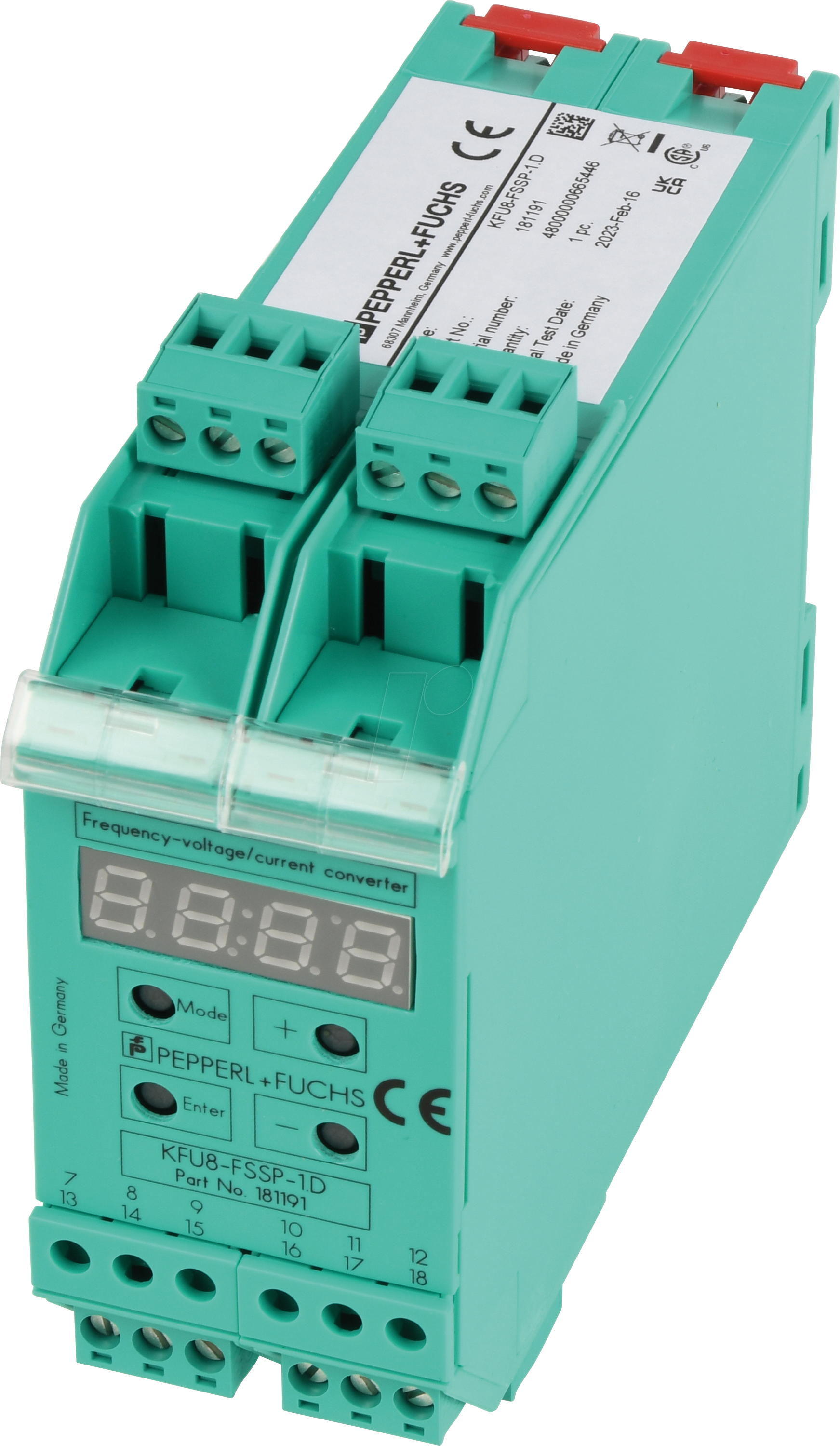 P+F KFU8-FSSP-1D - Frequenz-Spannungs-Stromumsetzer, 40 kHz