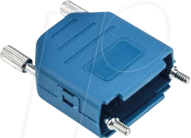 MHDPPK9-B-K - D-Sub Kappe, 9-polig, gerade, blau