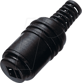 HJ 215S - Lautsprecherkupplung, gerade, 2-pol, schwarz