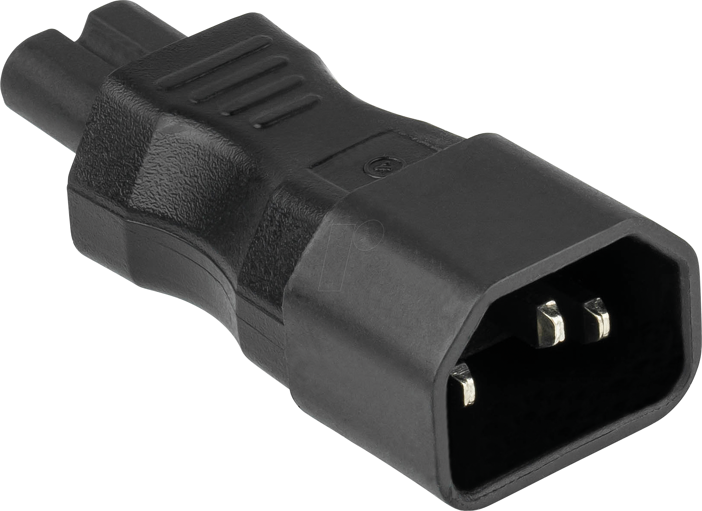 KM SKA-1470S - Netzadapter, Stecker C14 auf Buchse C7, gerade, schwarz