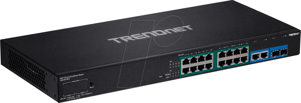 Thumbnail - TRN TPE-3012LS - Switch, 12-Port, Gigabit Ethernet, PoE+, 2x RJ45/SFP