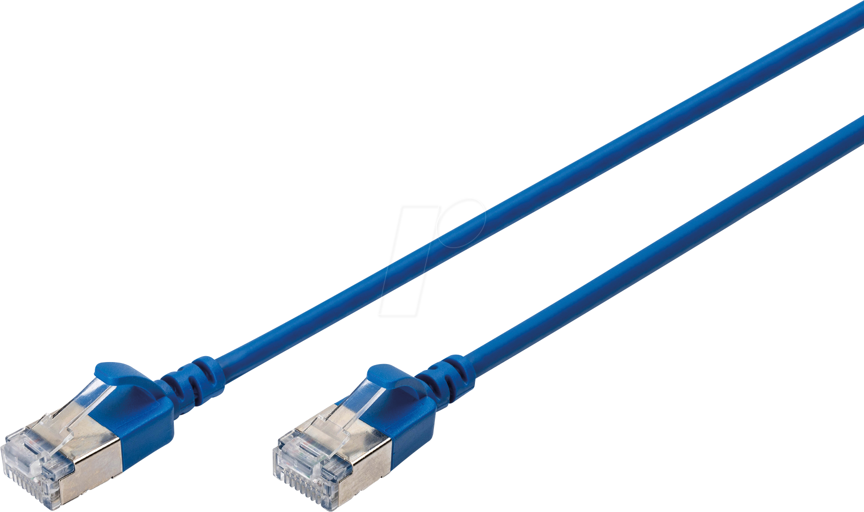 DIGI 1632A003SB - Cat.6a Patchkabel, F/FTP, blau, 0,3 m