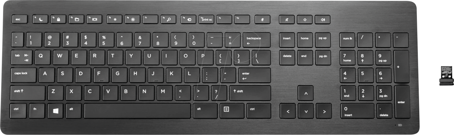 HP Z9N41AA - Funk-Tastatur, USB, schwarz