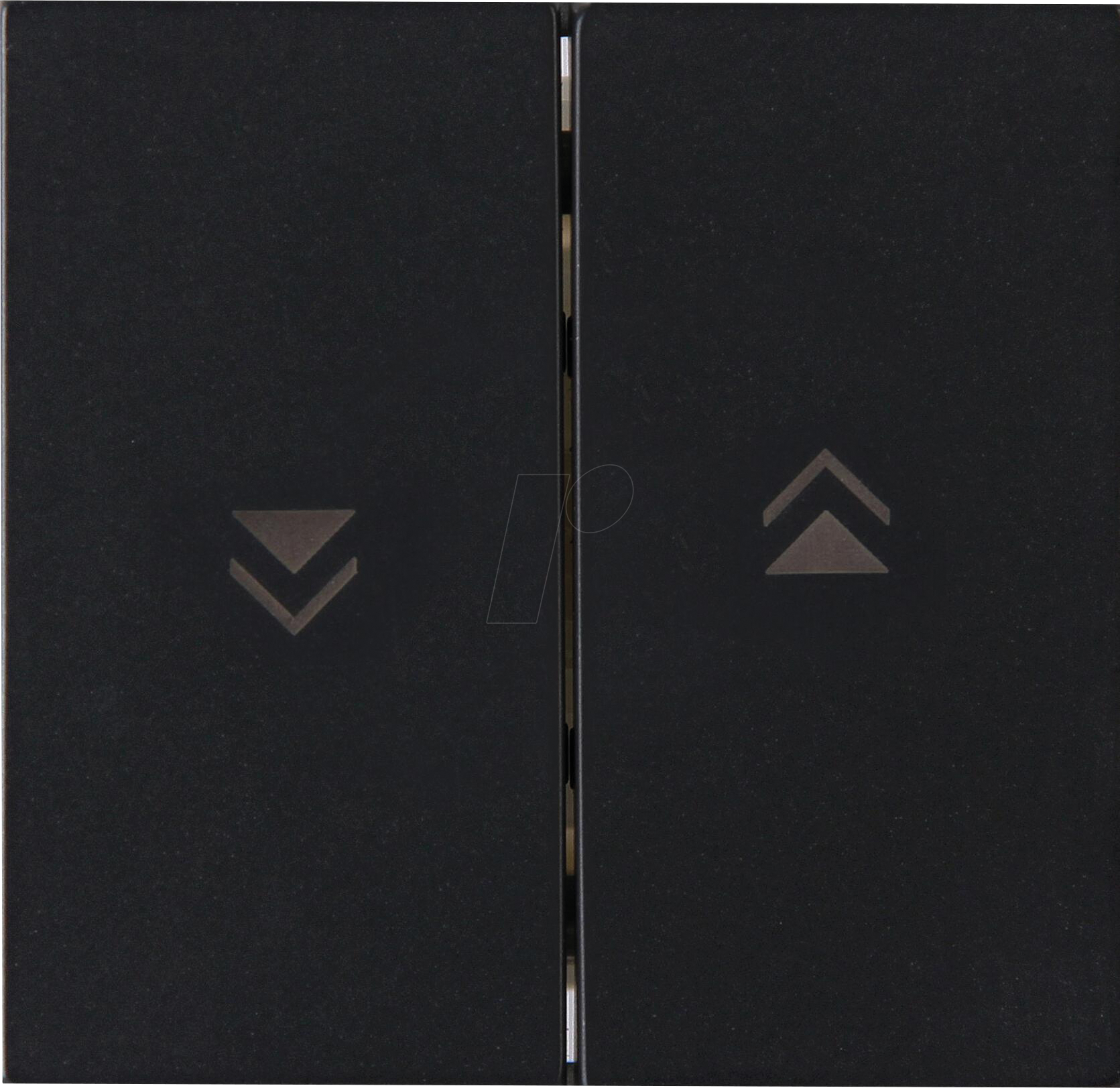 EL 07 490359008 - HK07 - Flächendoppelwippe mit Pfeilsymbol, schwarz matt