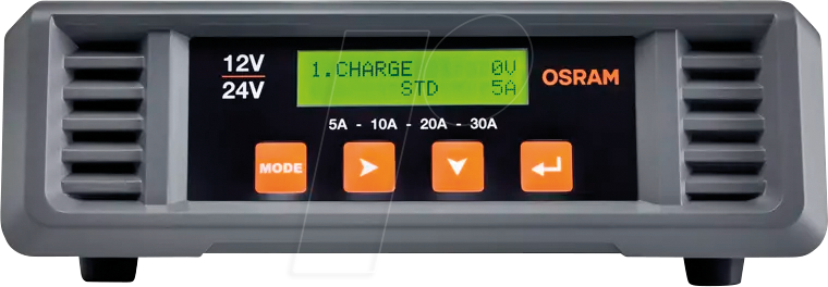 OSR OSCP3024 - Automatik-Ladegerät für Fahrzeuge BATTERYcharge PRO, 12/24 V, 30