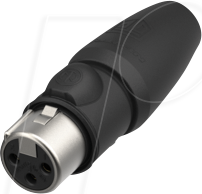 Thumbnail - NEUTRIK NC3FX1-T - 3-poliger Kabelstecker, (TOP), vergoldete Kontakte