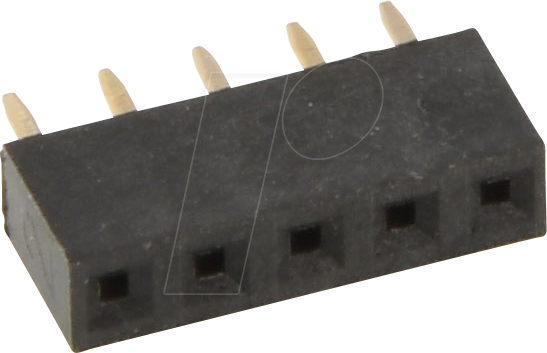 W+P 316-05-1 - Buchsenleiste, gerade, RM 2,00, H: 4,3mm, 5-polig