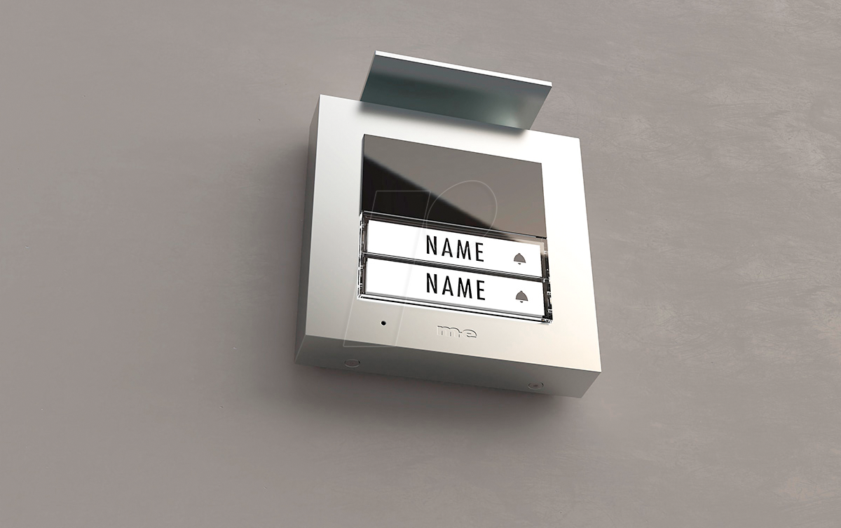 ME ADV 1020 S - Audio Außenstation, 2 Familienhaus, silber