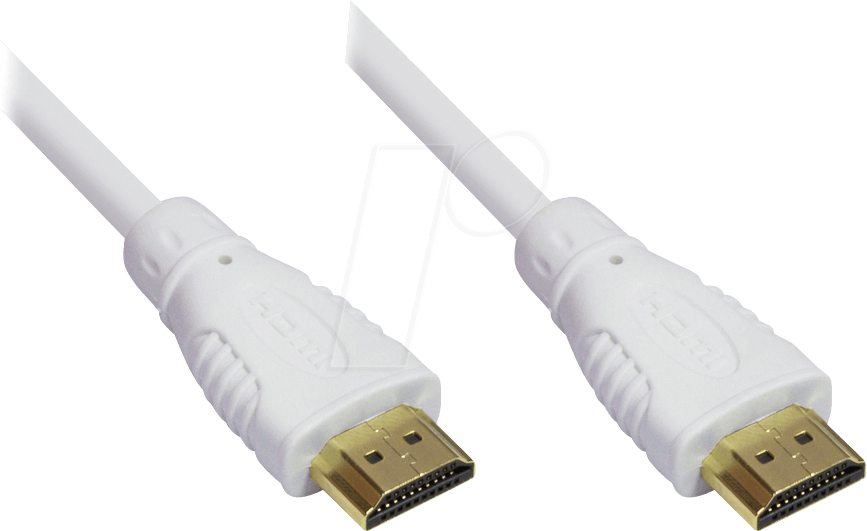 GC 4514-020W - HDMI A Stecker > HDMI A Stk., 2m weiß