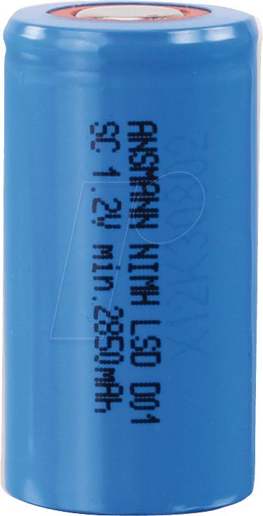 ANS MX SC3000 - Industriezelle, NiMh, Sub-C, 1,2 V, 3000 mAh, Flat Top