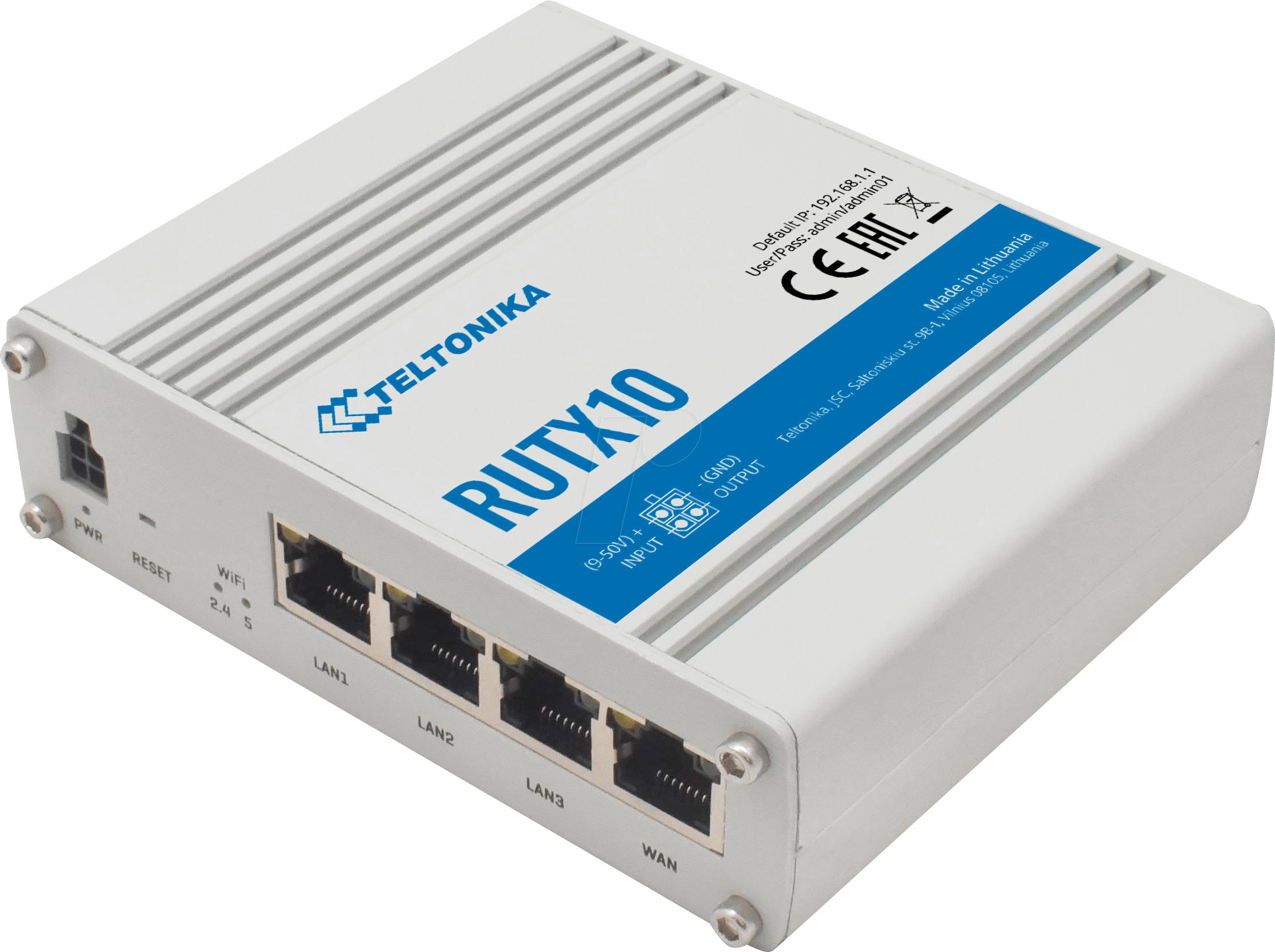 TELTONIKA RUTX10 - IoT Router, 4GE, AC WLAN, MU-MIMO, Bluetooth LE