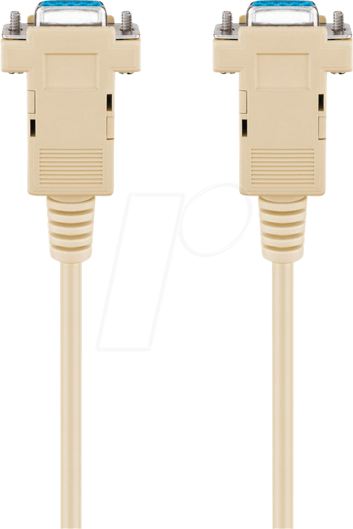 GOOBAY 68484 - Kabel Seriell Nullmodem 9 Pin, Buchse/Buchse, 2 m