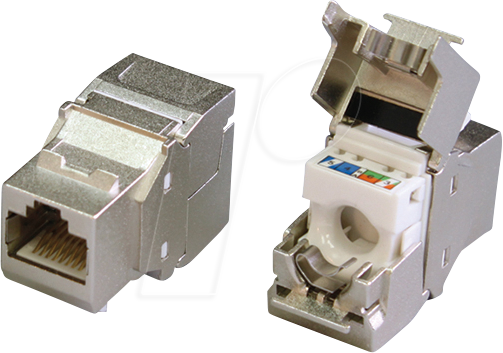 TTL 1801-2 - Cat.6a Keystonemodul, RJ45, 500 MHz, werkzeugfrei