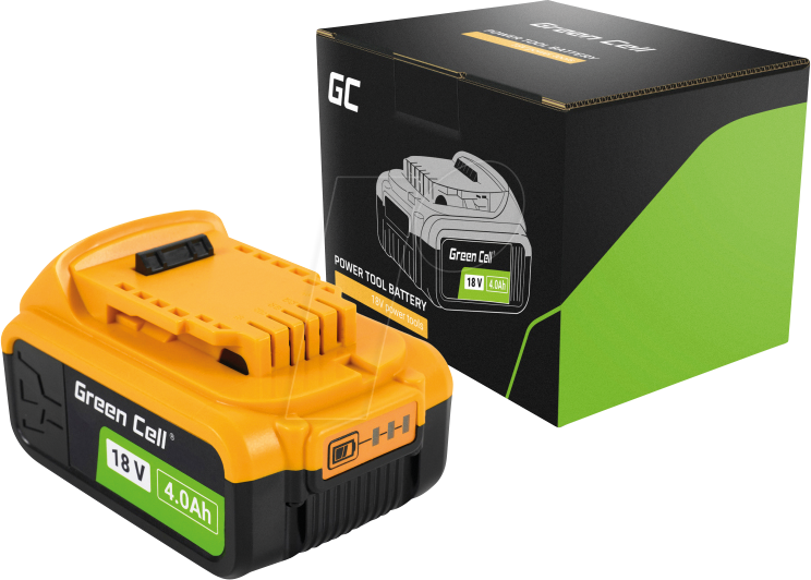 GC PTDW18V4 - Werkzeugakku für DeWalt-Geräte, 18 V, 4Ah