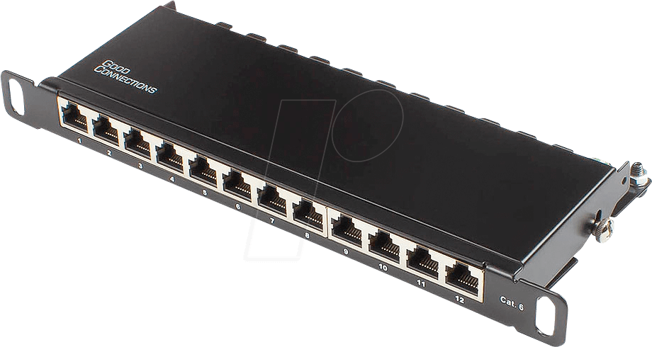 GC N0127 - Patchpanel 10'', 12 Port, Cat. 6, 0,5 HE