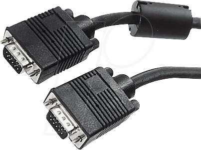 AK SVGA 102 SC - VGA Monitor Kabel 15-pol VGA Stecker, 1,8 m