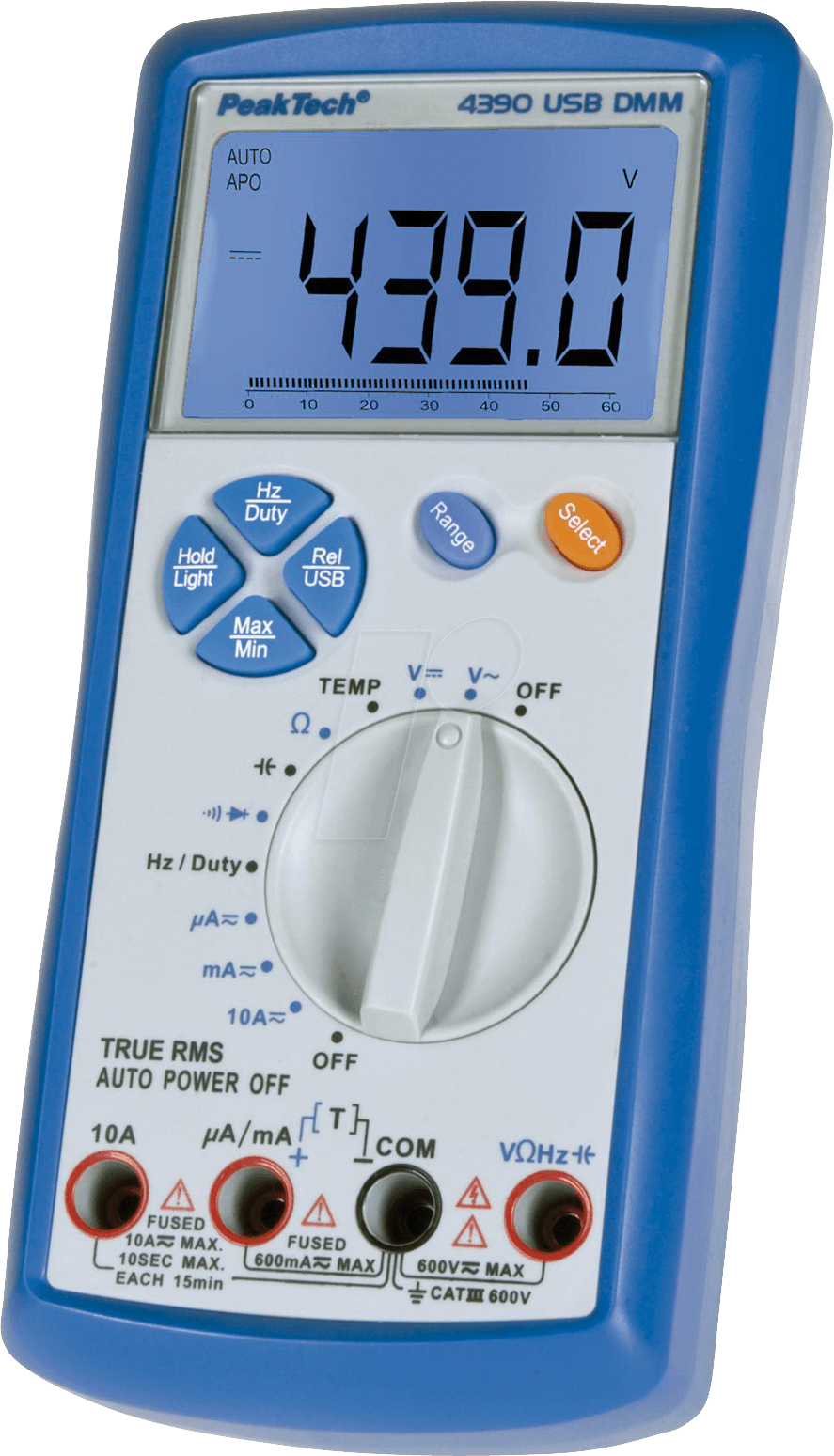 PEAKTECH 4390 - Multimeter, digital, 6000 Counts, TRMS